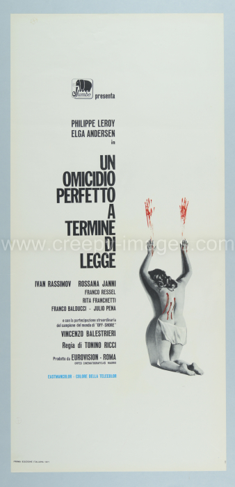 Cross Current / Un omicidio perfetto a termine di legge – Italienisches Locandina